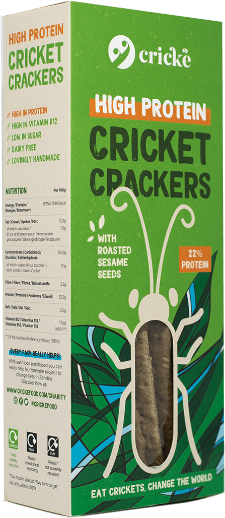 Crické Cricket Crackers Box - Olive Gourmet Cracker Chips Made With Cricket Flour (1805x1205), Png Download