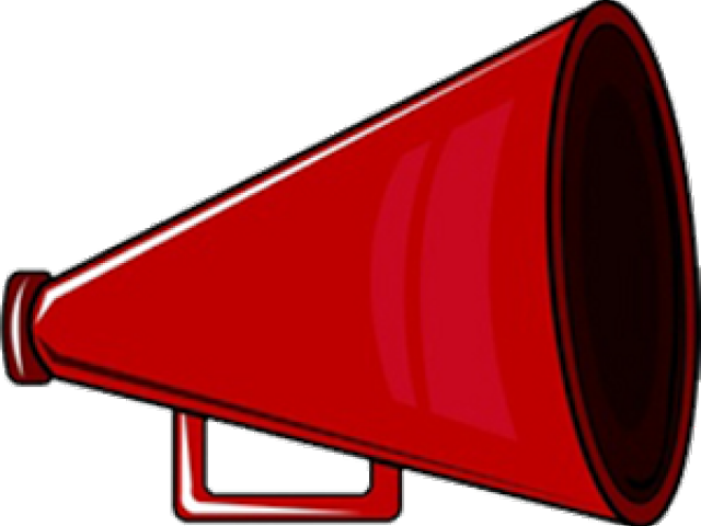 Red Megaphone Clipart (640x480), Png Download