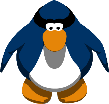 Cat Burglar Mask Ig - Club Penguin Blue Penguin (425x403), Png Download