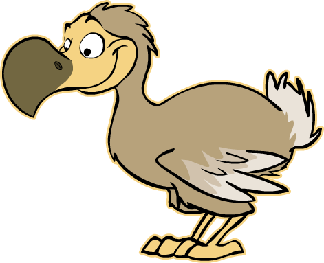 29 Dec - Cartoon Dodo Bird (471x383), Png Download