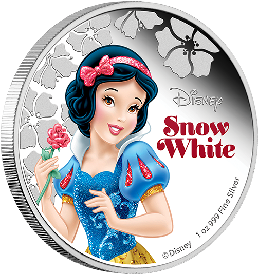 Fine Silver Coin Disney Princess Snow White - Snow White Silver Coin (570x570), Png Download