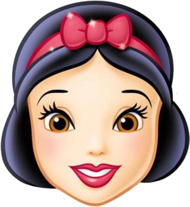 Branca De Neve E Os 7 An245es Png Grandes Snow White - Snow White Face Mask (398x430), Png Download