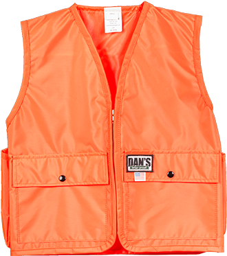 Orange Hunting Vest Transparent (409x487), Png Download