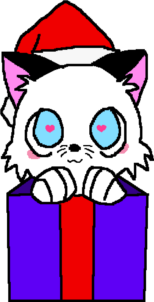 Me As A Cute Kitty Cat X3 - Christmas Cat Base (1000x1000), Png Download