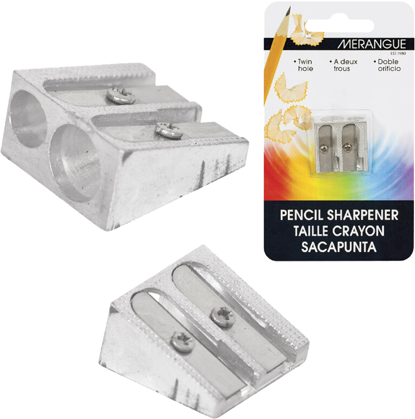 Merangue Twin Hole Aluminum Pencil Sharpener - Merangue Klip-n-pull Keycard (npr-small) (850x850), Png Download