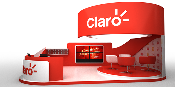 Claro Stand @ Cali Exposhow2013 On Behance - Claro (600x300), Png Download