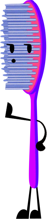 Hairbrush Pose - Hairbrush (165x761), Png Download
