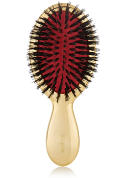 Travel Gold Hairbrush - Aerin Beauty - Travel Gold-tone Hairbrush - One Size (500x500), Png Download