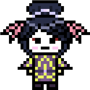 Geisha - Pixel Art (370x400), Png Download