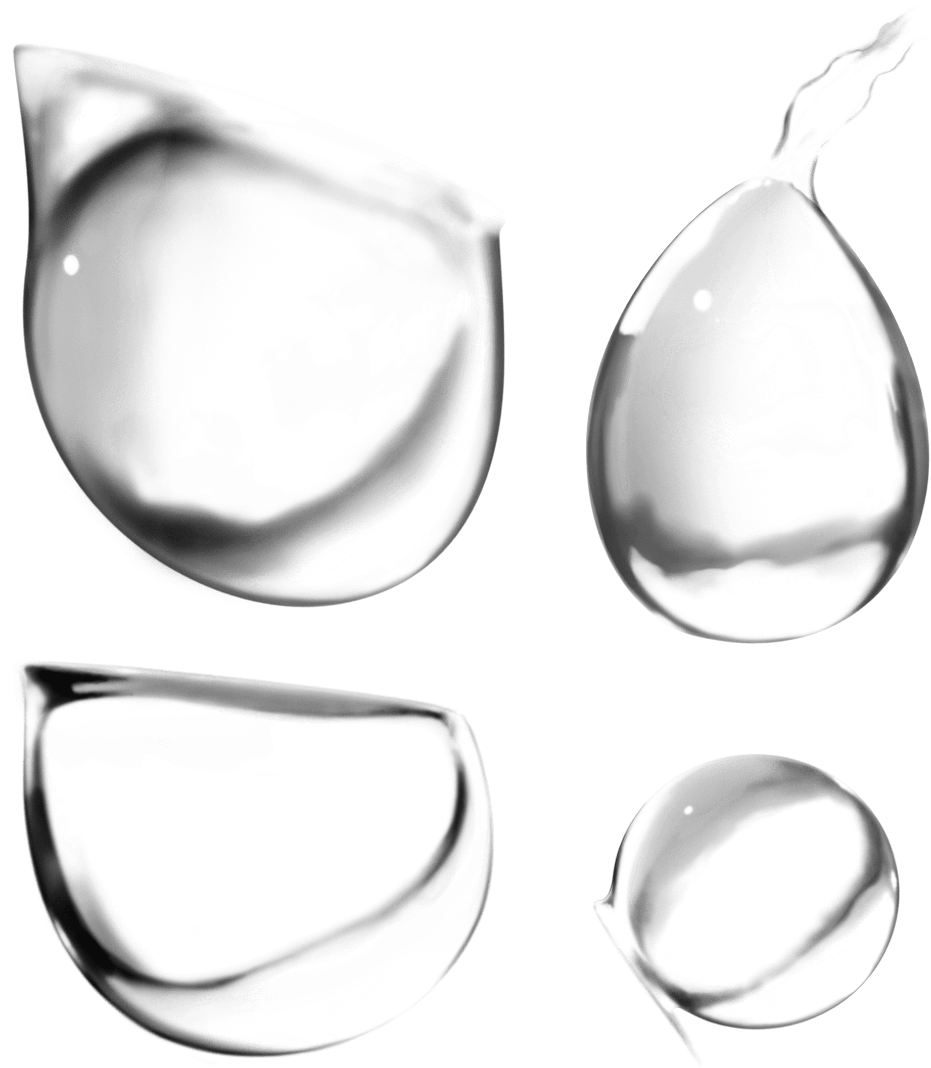 Water Drops Png Image Png Image - Gotas De Agua Png (2238x2350), Png Download