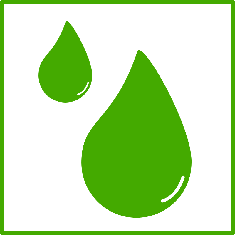 Eco Green Drop Of Water Icon By Dominiquechappard - Green Drop Of Water (800x800), Png Download