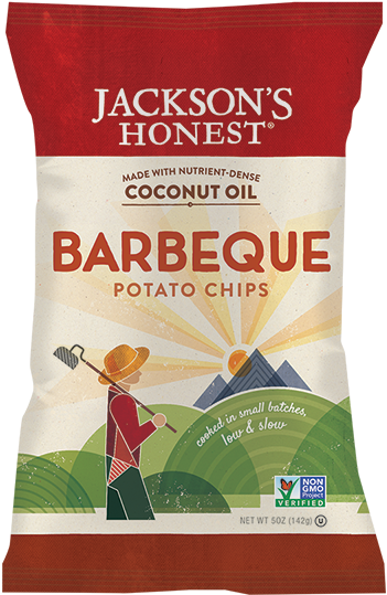 Barbeque Potato Chips - Jackson's Honest Sweet Potato Chips 5 Oz Bags - Pack (400x600), Png Download
