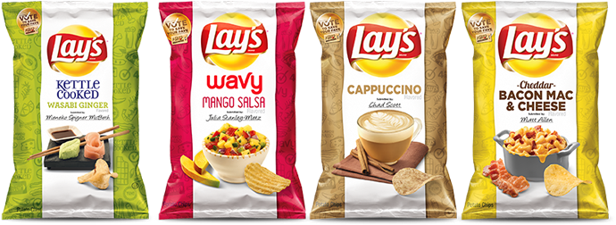 Dousaflavor - Lay's Wavy Mango Salsa Potato Chips 9.5 Oz. Bag (700x251), Png Download