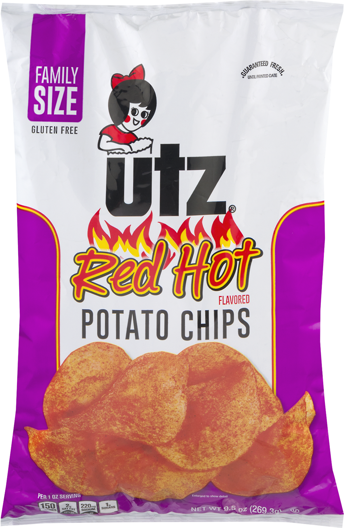 Utz Red Hot Chips (1800x1800), Png Download