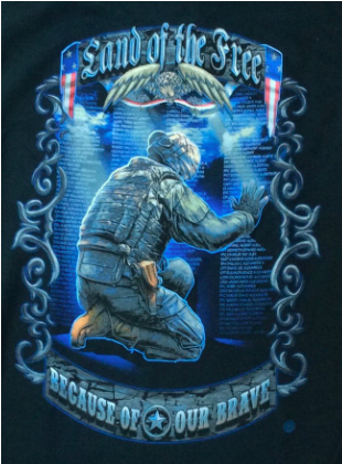 Land Of The Free Solider T-shirt - T-shirt (419x419), Png Download