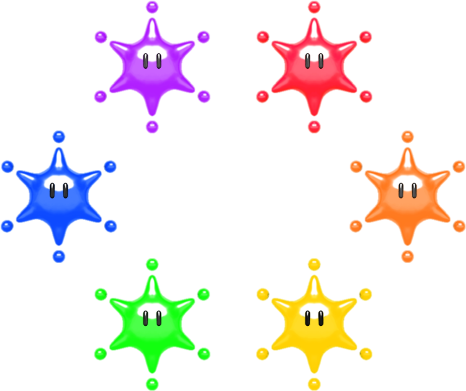 Big Paint Stars - Big Paint Stars Paper Mario (1024x917), Png Download