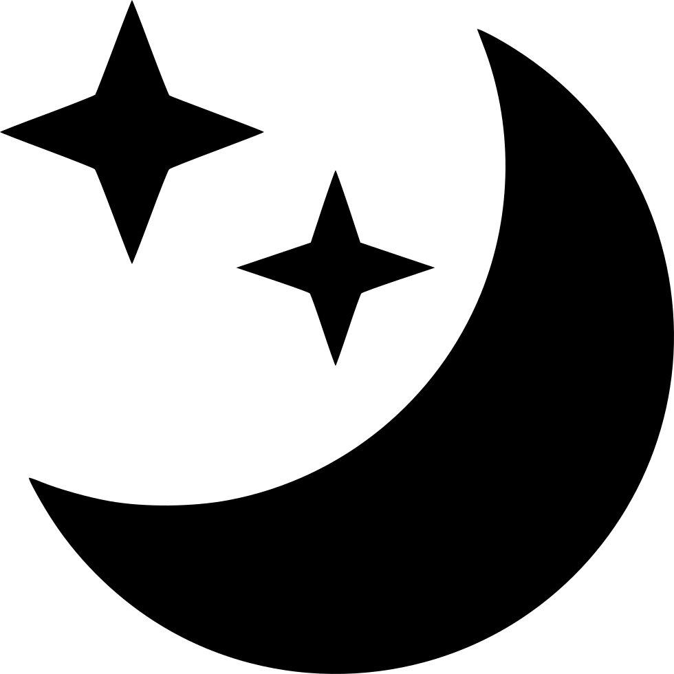 Night Clear Sky Comments - Clear Night Sky Icon (980x980), Png Download