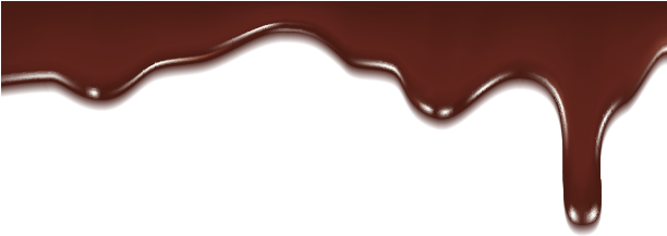 Melted Chocolate Decoration Overlay Freetoedit - Chocolate (611x225), Png Download