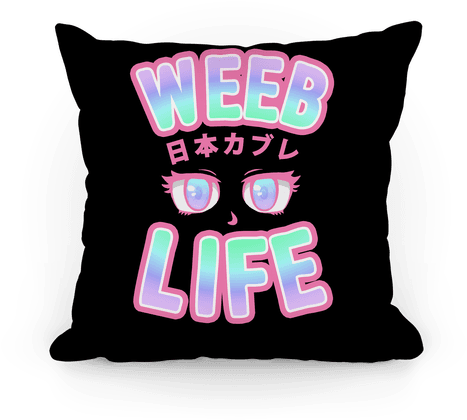 Weeb Life Pillow - Emo Pillows (484x484), Png Download