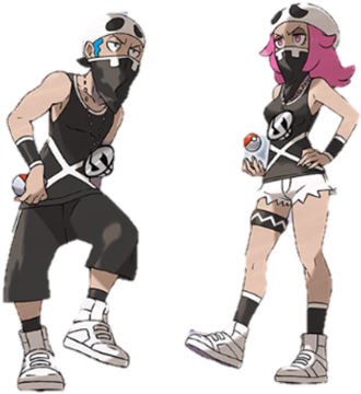 Team Skull - Team Skull Grunt Hat - Pokemon Sun/moon Cosplay Beanie (350x383), Png Download
