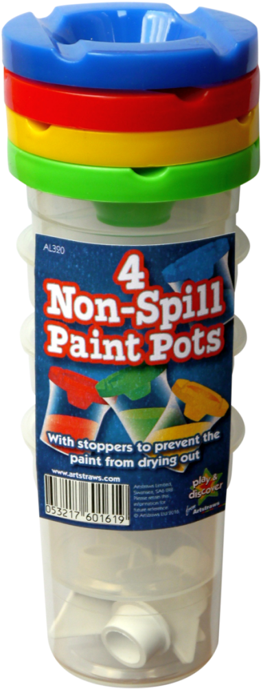 Download - 4 Non Spill Paint Pots (1024x1024), Png Download