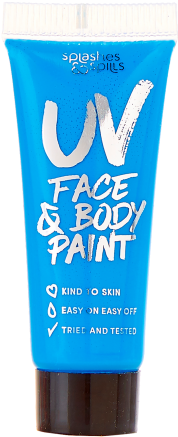 Uv Face & Body Paint - Splashes & Spills Halloween Make Up - Face (570x570), Png Download