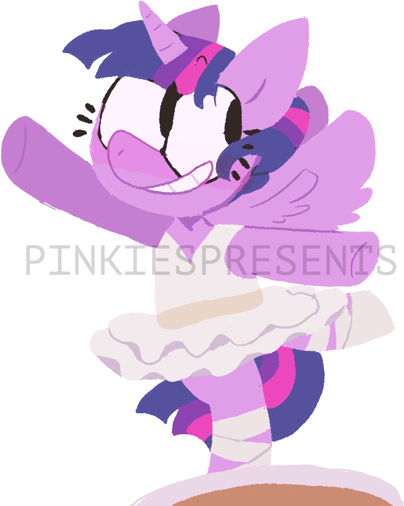 Pinkiespresent, Ballerina, Safe, Simple Background, - Winged Unicorn (836x1023), Png Download