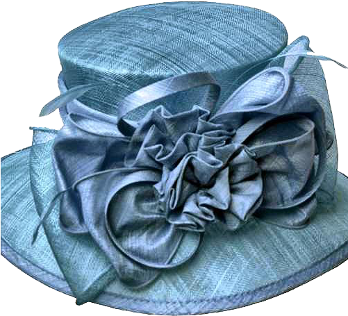 Floral Bow Church Hat - Church Hats (500x479), Png Download
