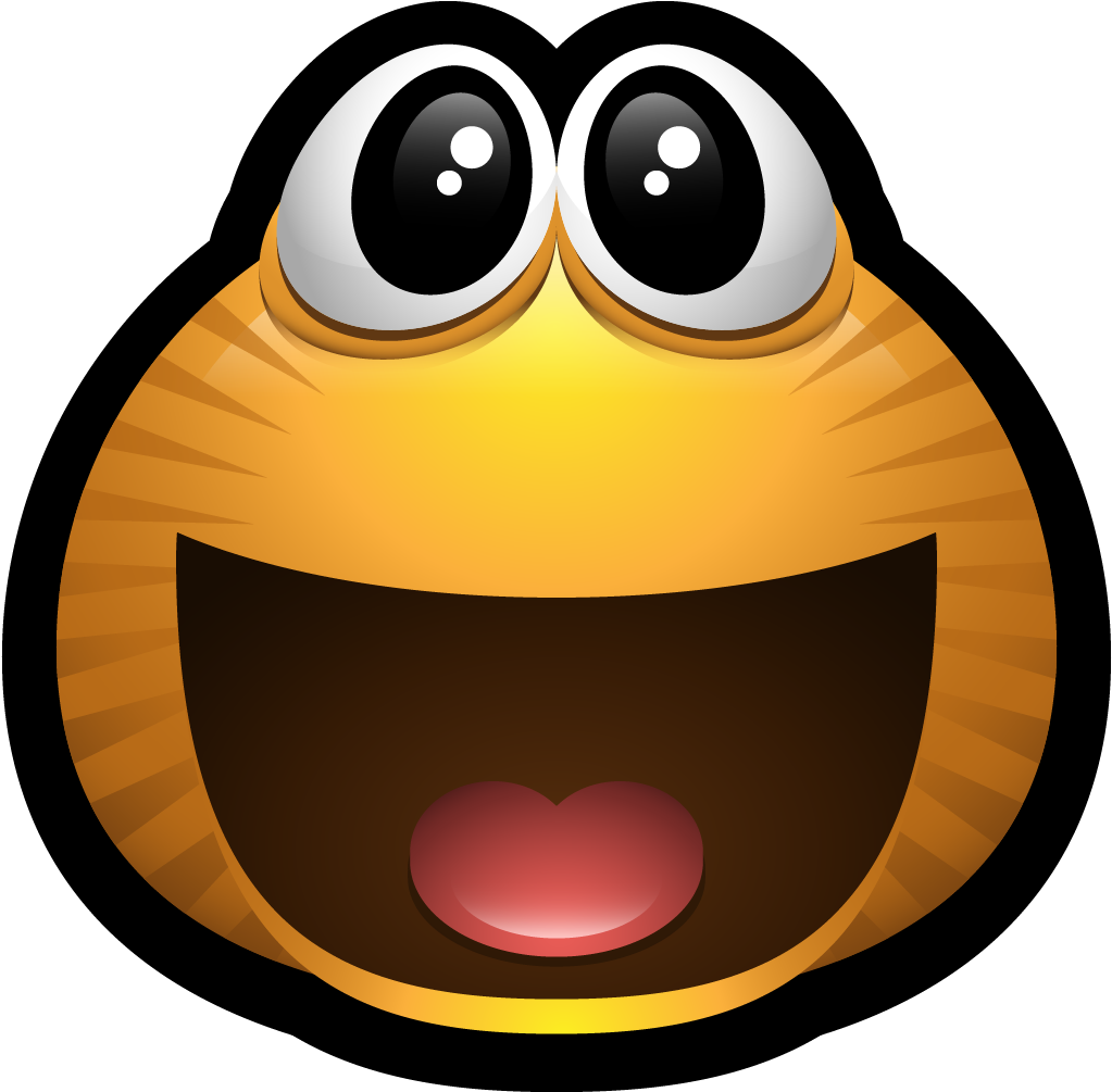 Download Png Ico Icns - Happily Surprised Emoticon (1024x1024), Png Download