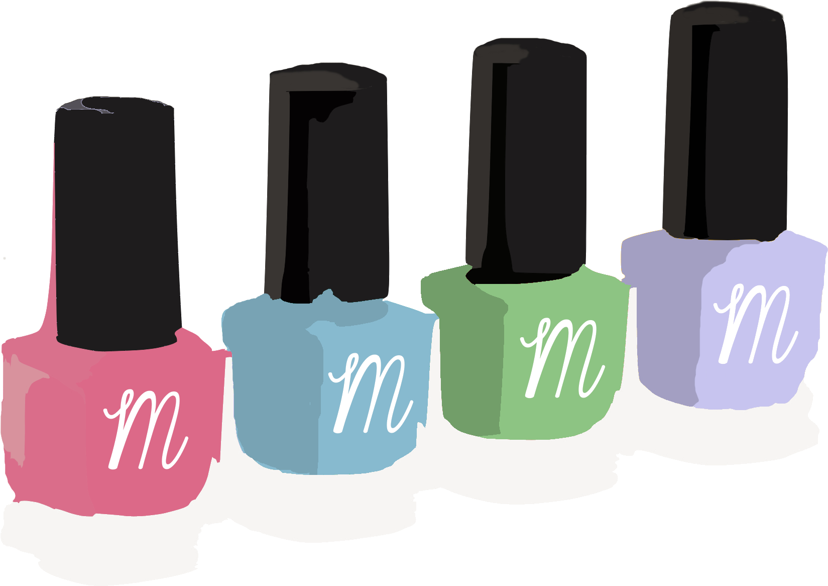 Nail Polish Clipart Spill - Happy Day Personalized Puzzle (1748x1749), Png Download