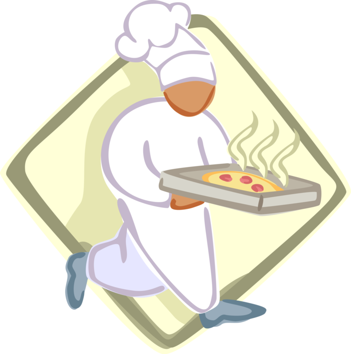 Vector Illustration Of Culinary Chef With White Hat - Illustration (694x700), Png Download