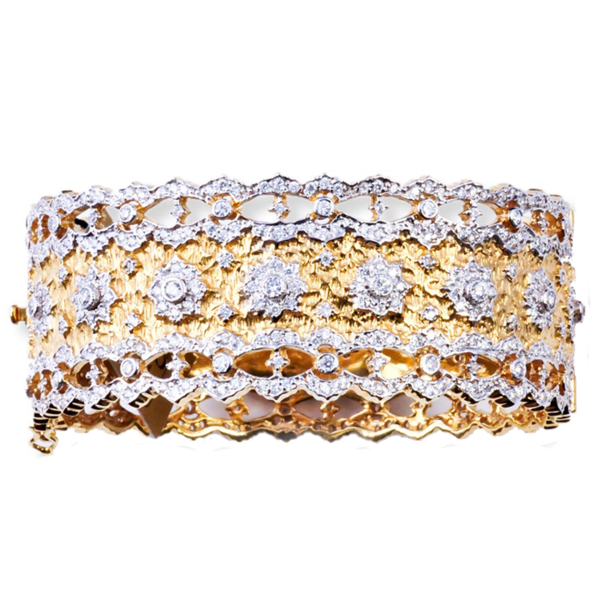 Gold Filigree Bracelet - Chain (600x600), Png Download