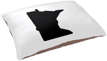 Minnesota Pet Bed In White And Black Side View - Minnesota (500x500), Png Download