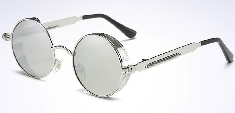 Round Steampunk / Gothic Sunglasses - Jogal Vintage Polarized Steampunk Sunglasses Fashion (800x800), Png Download