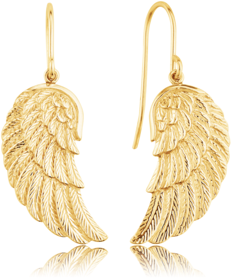 Earrings Wing Gold Ere Wing G - Engelsrufer Where The Angels Fly Ere-wing (600x600), Png Download