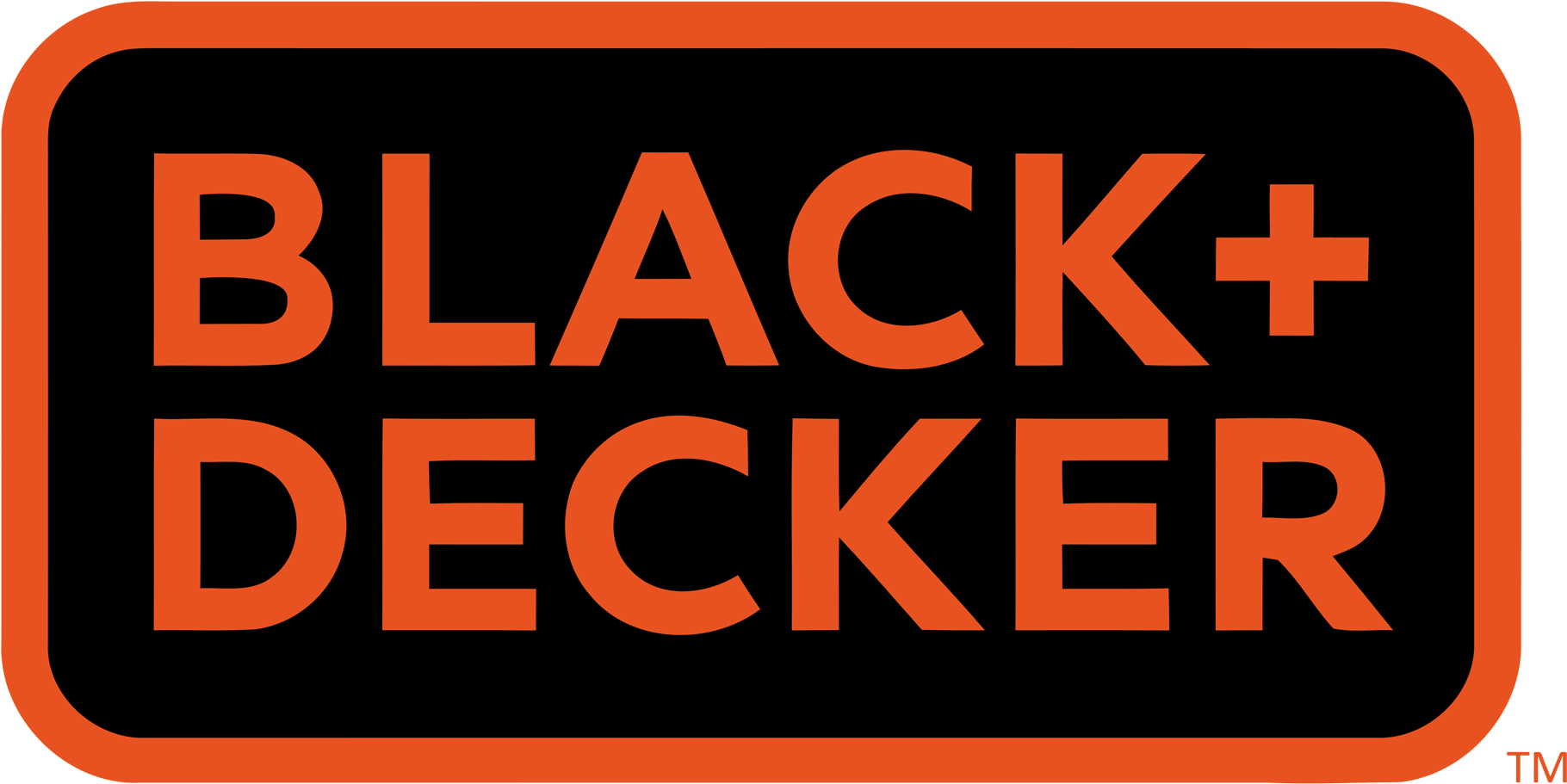 The Hexagon Shaped Logo Used By Black & Decker For - Black And Decker Tools Logo (1920x1080), Png Download