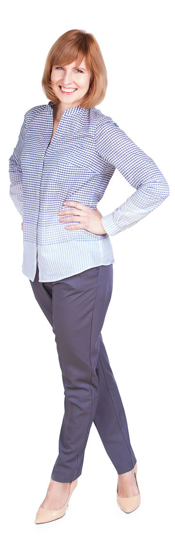 Standing Menopausal Woman In Pink With Blonde Hair - Pajamas (404x1100), Png Download