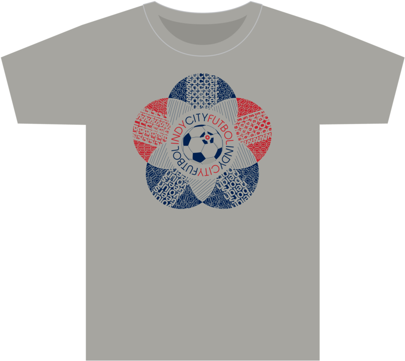 20180412 Indycityfutbol Shirt P01 01 (1000x891), Png Download