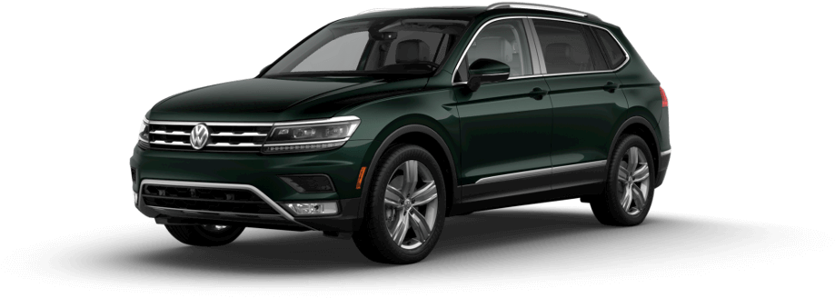 Dark Moss Green Metallic - Vw Touareg 2018 Black (1000x438), Png Download