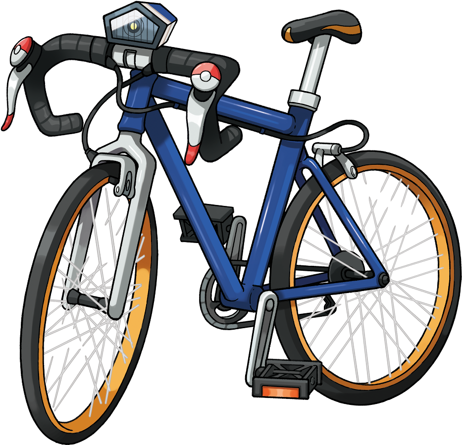 Bici Carrera Artwork - Bike Pokemon (1000x975), Png Download