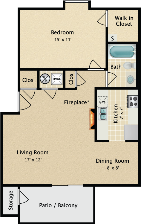 Furnish This Floor Plan - Floor Plan (750x750), Png Download