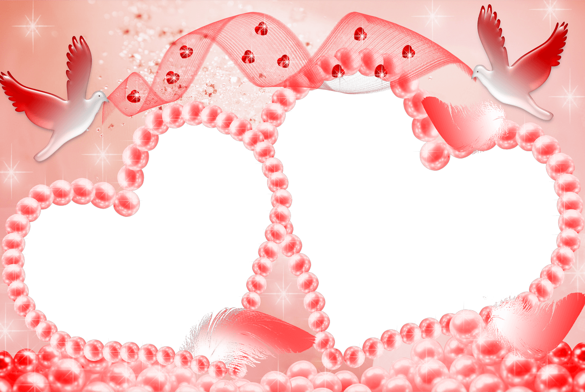 Molduras De Amor Gratis Para Fotos - Cadres Photos Saint Valentin (1200x806), Png Download