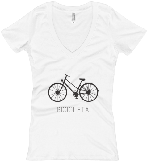 Bicicleta V-neck - Clothing (600x600), Png Download