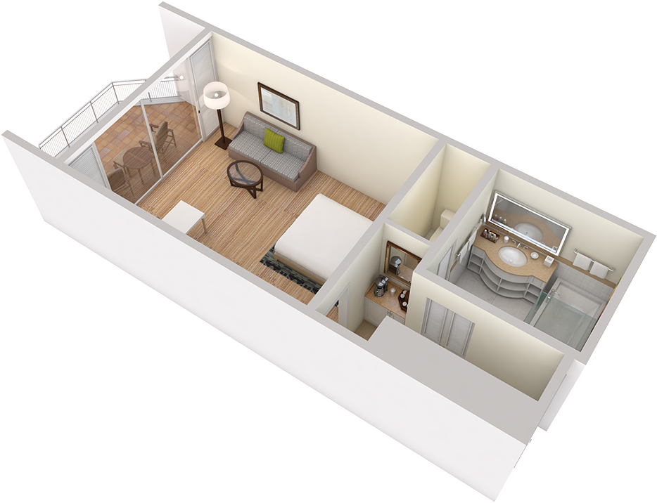 Hilton Anaheim Rooms Floor Plan (1024x768), Png Download