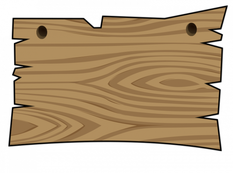 Axe Clipart Wood Piece - Wood Plank Clipart (768x571), Png Download