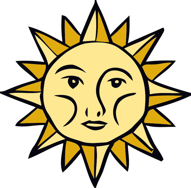 Free Clip Art Of The Sun - Federation Of Young European Greens (800x788), Png Download