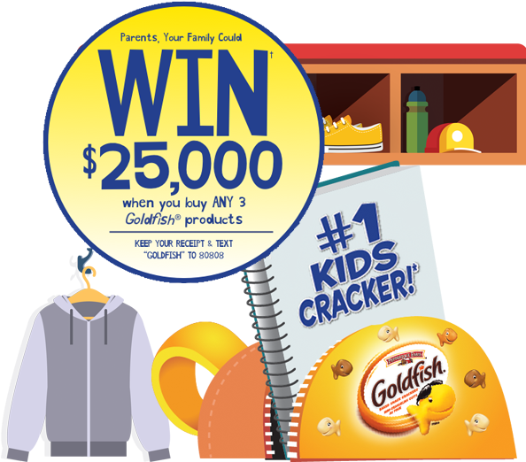 Main - Pepperidge Farm Goldfish Baked Snack Crackers, Pizza (600x548), Png Download