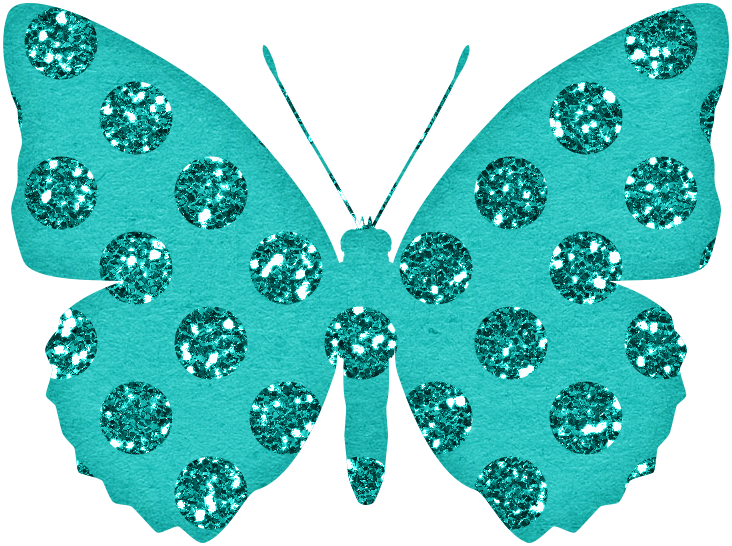 Sea-blue Green Butterfly Png Transparent - Butterfly (732x546), Png Download