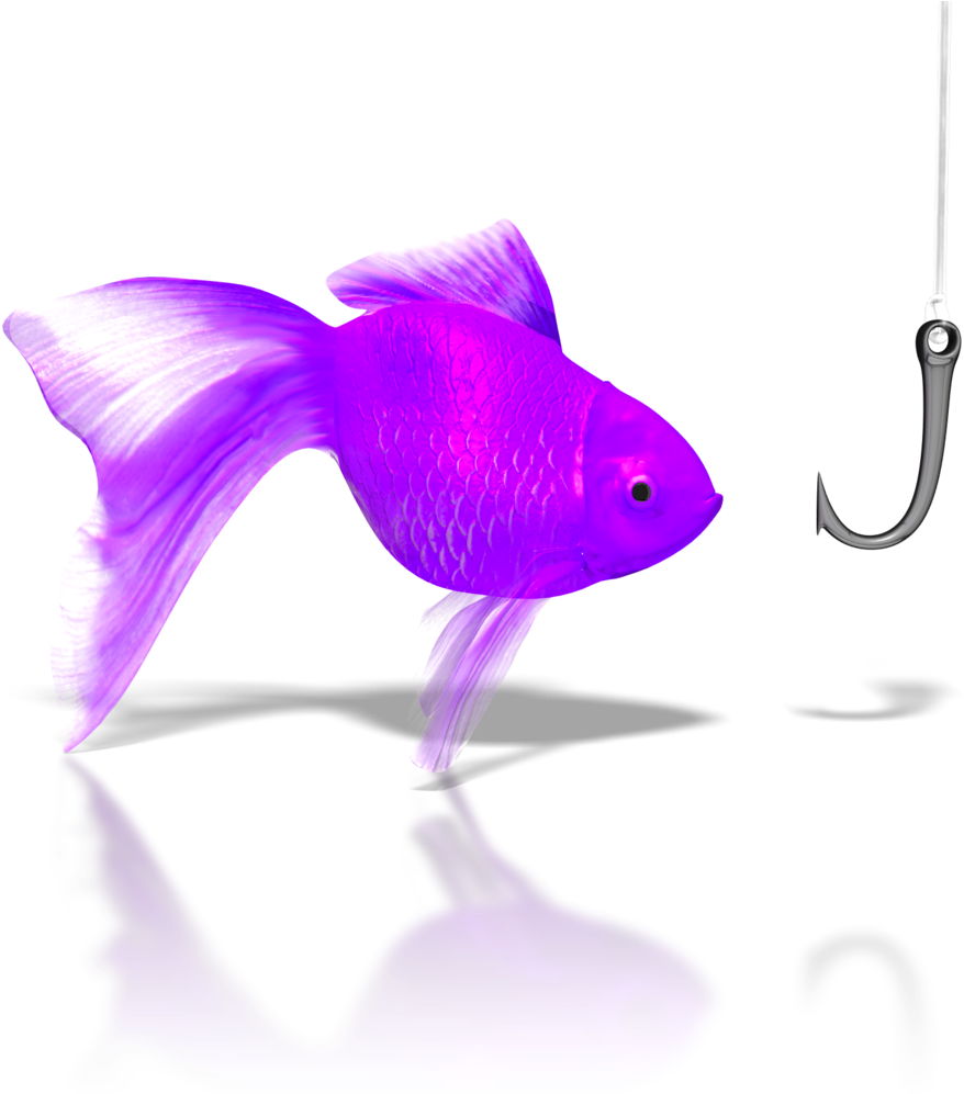 Goldfish Hook - Pressman Toy Let's Go Fishin' (926x1000), Png Download