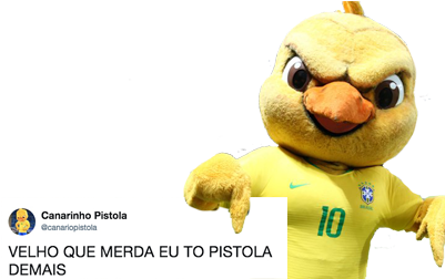Canario Pistola Demais - Louro Jose E Canarinho Pistola (400x400), Png Download